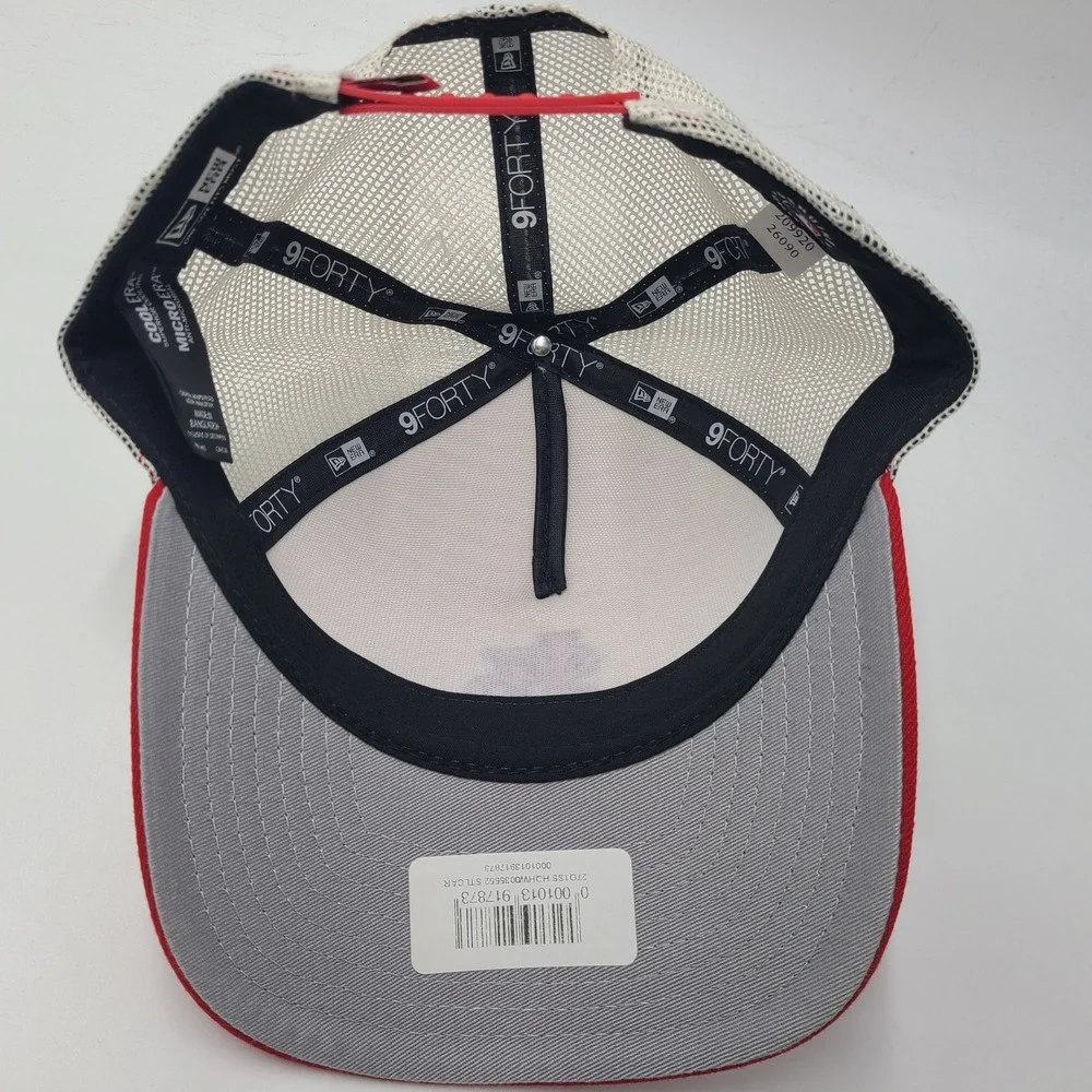 Women St Louis Cardinals Hat Snapback Trucker Mesh New Era 9Forty Cream Red MLB